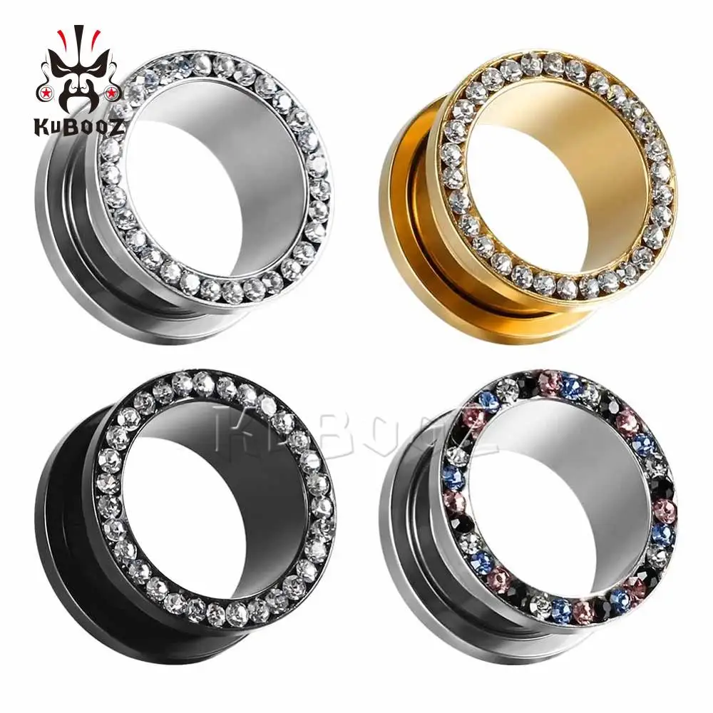 KUBOOZ Wtyczki do uszu Wtyczki do uszu Ekspander do tunelu Kolczyki Biżuteria do ciała Piercing Nosze 2 SZTUK