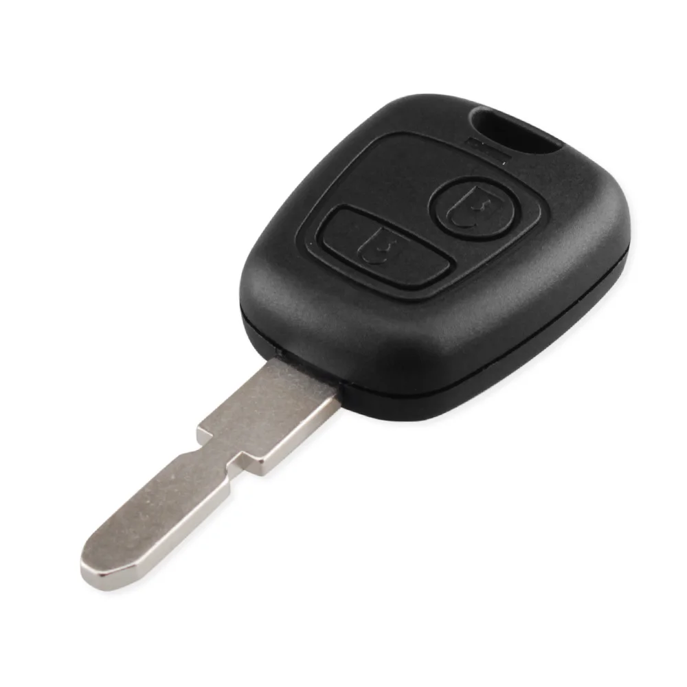 KEYYOU dla Peugeot 406 407 307107 205 206 207 wymiana obudowa pilota bez kluczyka Case Fob 2 przyciski kluczyk Uncut NE78 osłona ostrza