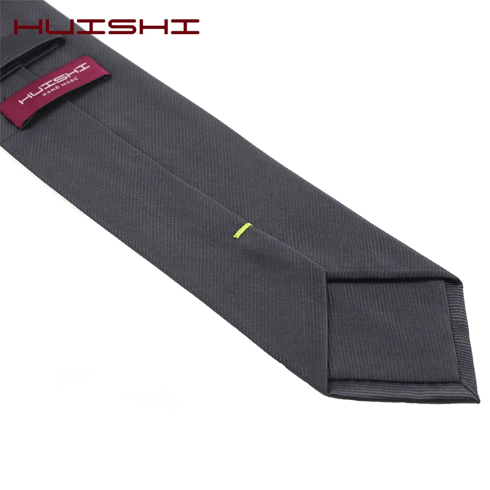 Male Formal Business Neck Tie Sale Wholesale Dark Gray Color Retro Stripe Shape Unisex Necktie Men Polyester Wedding Accessories