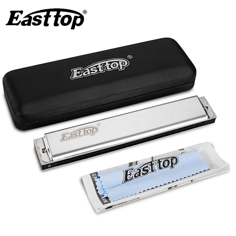 Easttop 24 Hole Professional Tremolo Harmonica A A# B C C# D D# E F F# G G# Mouth Organ Musical Instrument