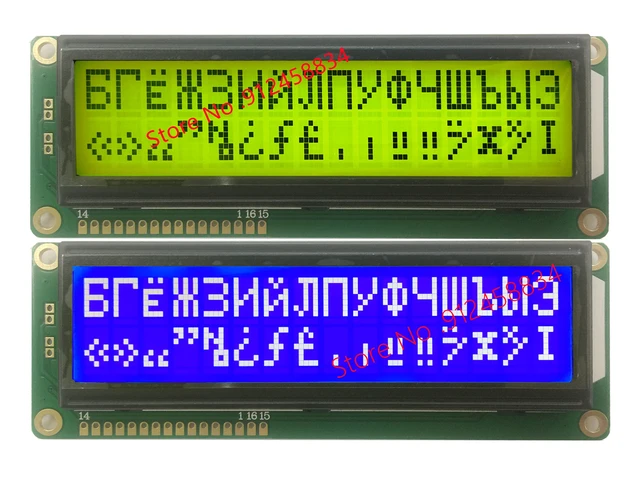 Duży duży 16x2 1602 rosyjski cyrylicy czcionki charakter wyświetlacz LCD STN niebieski Cmpatible WH1602L-TMI-CT uwalnia statek