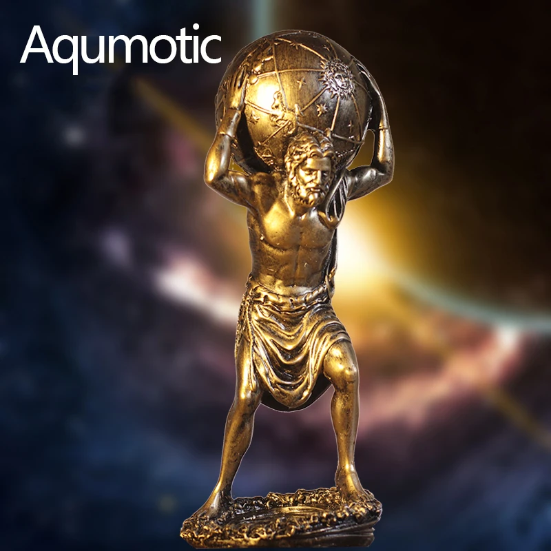 

Aqumotic The Atlas Greek Warrior Sky God Hercules Ornaments Sculpture Model about 27.5cm Weightlifting Devastator Top Days