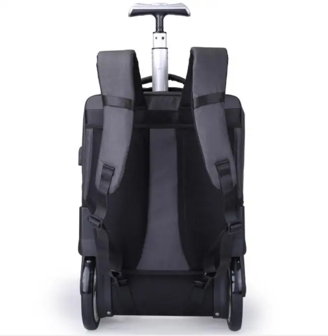 Men Travel trolley bag Rolling Luggage backpack bags on wheels wheeled backpack for Business Cabin carry on luggage bag wheels