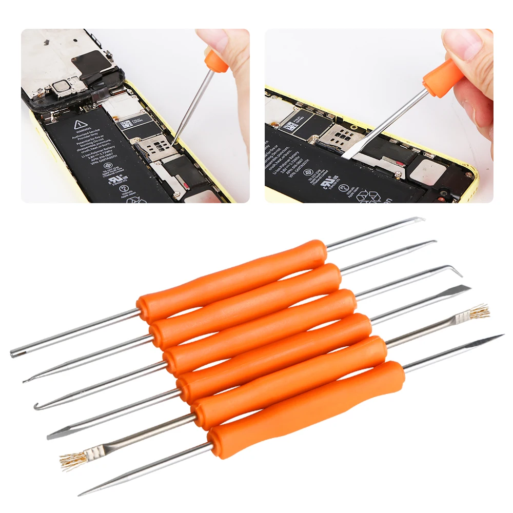 6PCS Entlöten Aid Werkzeug PCB Reinigung Kit Reparatur Werkzeuge Löten Hilfe Unterstützen Werkzeuge Platine Reparatur Unterstützen Hand Werkzeuge