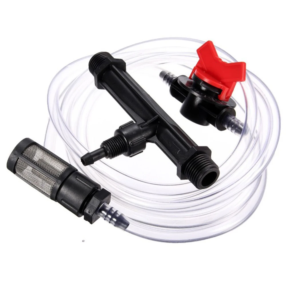 G3/4 Inch Venturi Fertilization System Fertilizer Injector and Filter Straw Kit with Six-point Fitting