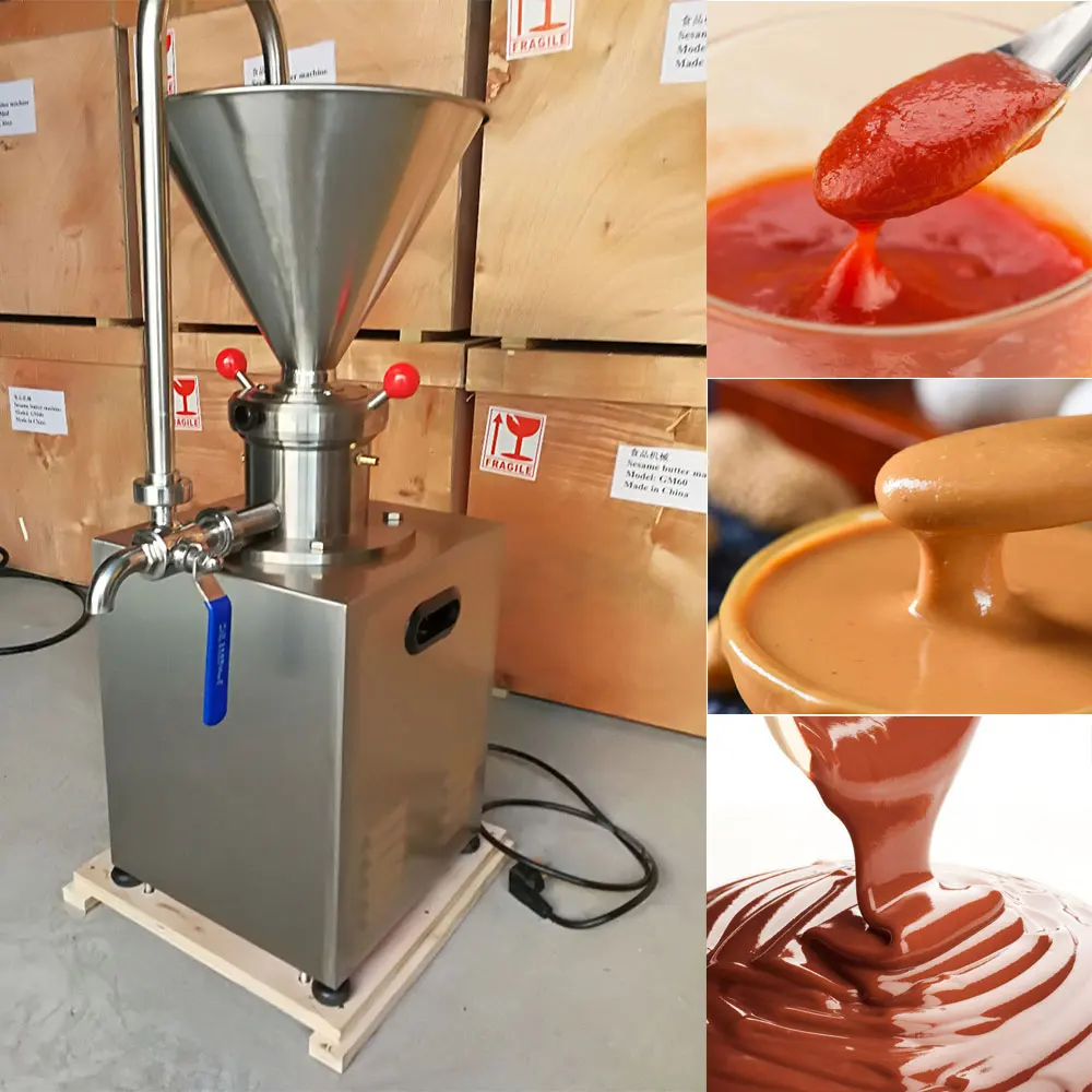 

Commercial peanut butter maker colloidal mill nut butter grinding machine 1500W colloid mill sesame paste tomato corn grinder