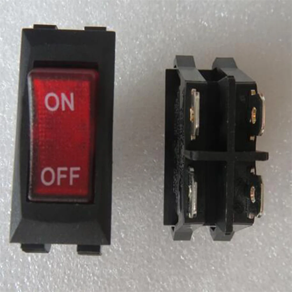 Button ON/OFF Power Rocker Switch RF-1009 4-Pin 2-Gear with Light Rocker Toggle Switch 16A