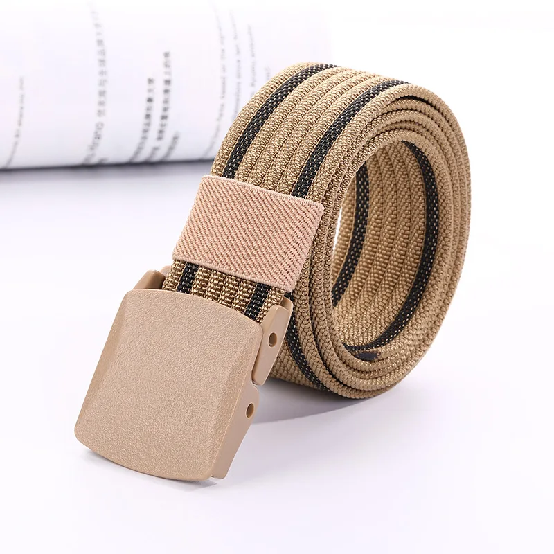 men Women Nylon Waist Belt without metal allergy resistant men leisure belt outdoor sport cowboy tactical High Quality Men Belt