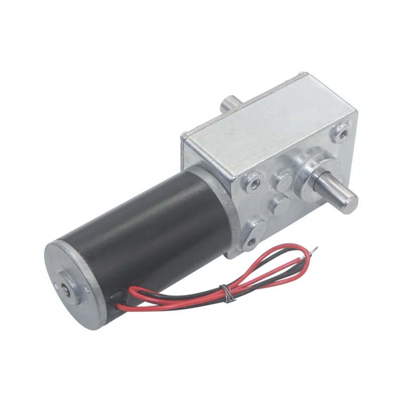 

5840-31ZYS Dual Shaft Torque Turbine Worm Gear Motor 6V - 24V For Curtain Machine Billboard Robot Electronic Lock BBQ Range Hood