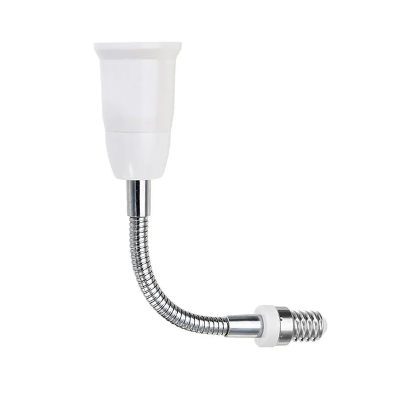 1 pz 18CM E14 a E27 flessibile estendere lampadina Base lampada adattatore vite supporto convertitore AC250V supporto bianco Dropshipping