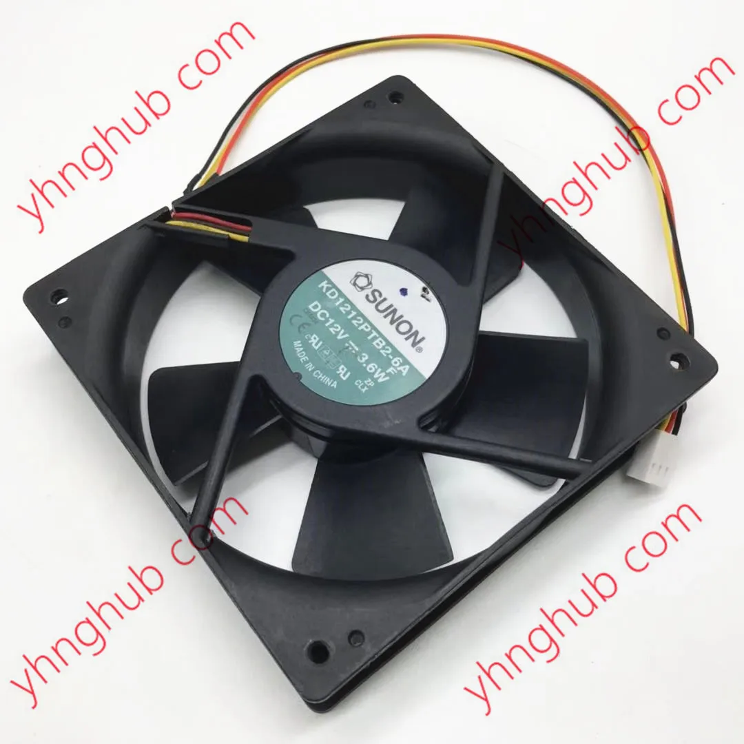 

SUNON KD1212PTB2-6A DC 12V 3.6W 120x120x25mm 3-Wire Server Cooling Fan