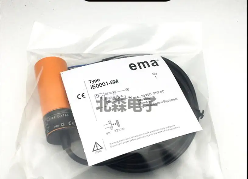 

New original authentic EMA IE0001-6M proximity switch DC three-wire PNP normally open inductive sensor