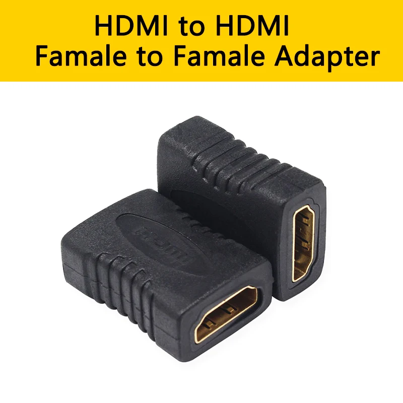 

HDMI to HDMI Female to Famale Adapter Extender Cable Mini Plug Extension Cord Connector for 1080P HDTV PS4 Adapter