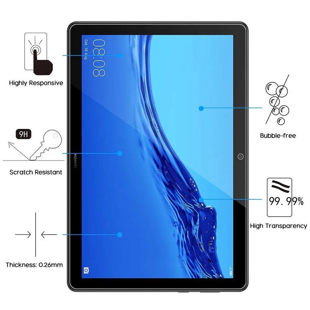 Gehard Glas Voor Huawei Mediapad T5 10 Tablet Beschermende Film AGS2-W09 L09 L03 W19 10.1 Inch Anti Vingerafdruk Screen Protector