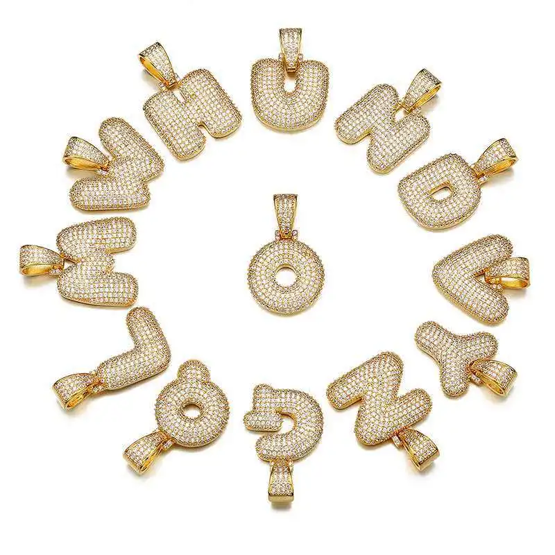 Doremi Custom Naam Cz 26 Letters Ketting & Hanger Met 5Mm Tennis Keten Kubieke Zirkoon Vrouwen Mannen Hip hop Sieraden