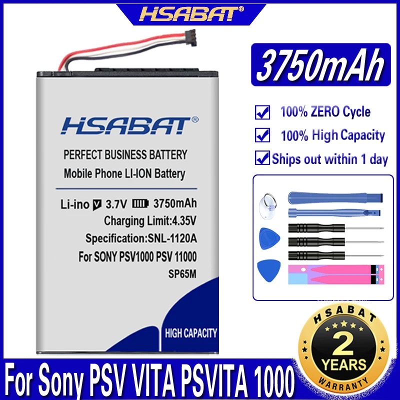 HSABAT SP65M 3750mAh Battery for Sony PSV VITA 1001 PSVITA 1000 ps vita psv1000 PCH-1001 1101 1010 1107 1108 1106 1104 1103 1102