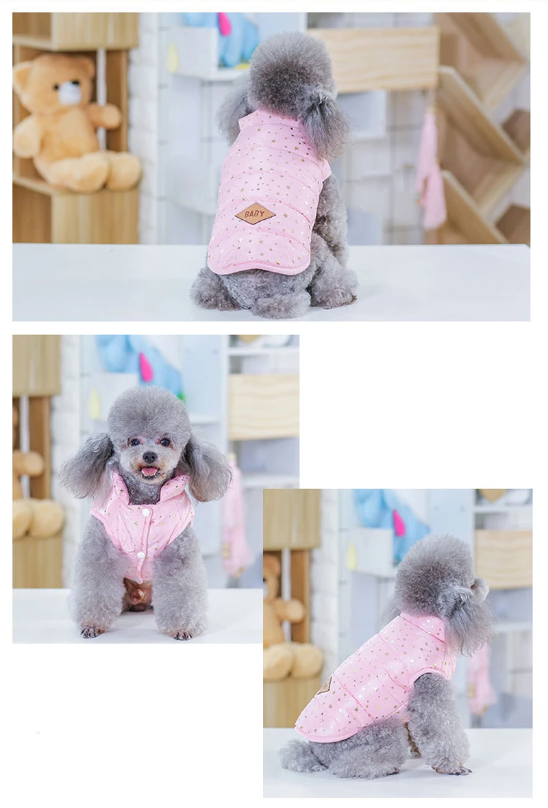 Dog Winter Clothes For Small Medium Pets Warm Dog Coat Jacket For Small Dogs Chihuahua Christmas New Year Decoration For Dogs