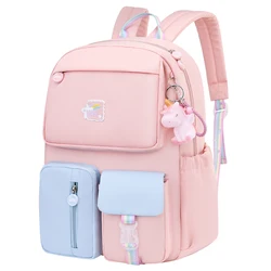 Mochilas escolares de arcoíris de 2 tamaños, mochilas escolares de dibujos animados adecuadas para niñas adolescentes, Bolsa Escolar de grado 1-6, bolsa de viaje para mujeres