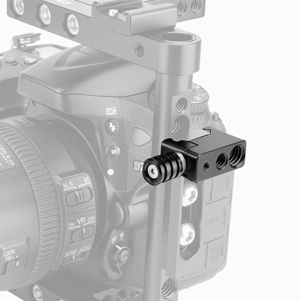 Kimrig liberação rápida braçadeira da nato com 1/4 "3/8" m3 rosca para dslr sapato frio/monitor suporte/bola cabeça extensão braço mágico