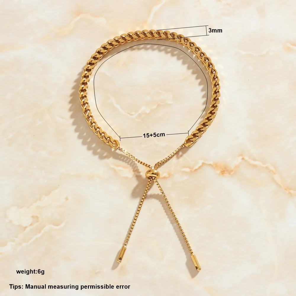 SOMMAR 2020 trend large 18k PVD plated Girlfriend bracelet Transfer and pull knitting anchor Costume Jewellery