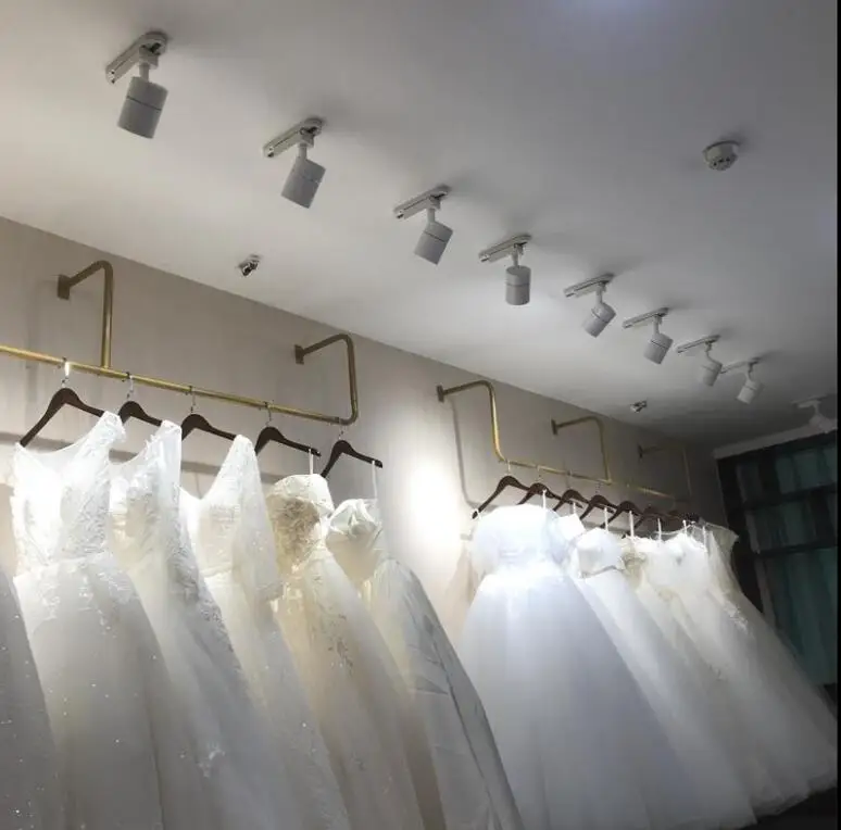 

Wedding dress display rack clothing store dress display rack ceiling hanging hanger U-shaped