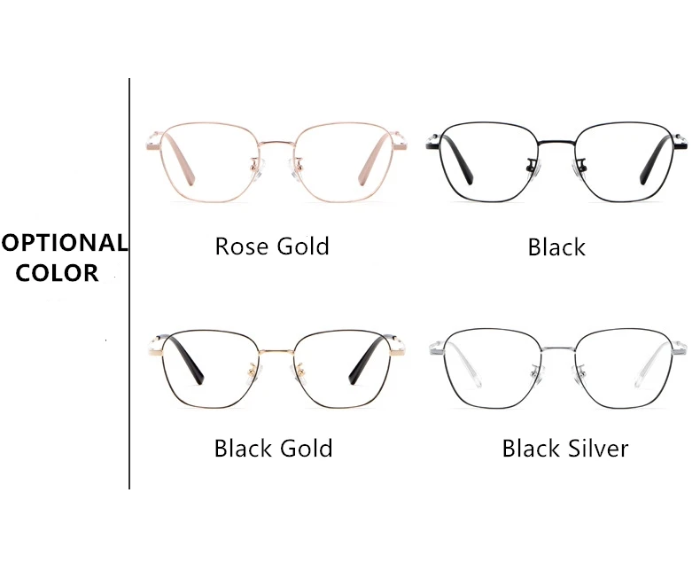 YIMARUILI Ultra-licht Mode Reinem Titan Brillen Rahmen männer Retro Runde Dekorative Optische Myopie Gläser Rahmen Frauen 9026JY – Detail 6