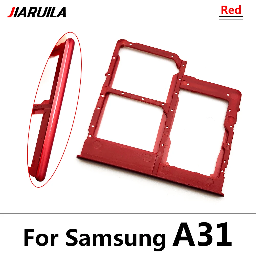 Sim Card Tray For Samsung A12 A31 A51 A71 A125F Dual Micro SIM Card Slot Tray Holder SD Card Reader Parts