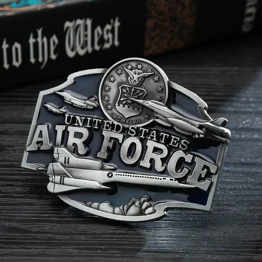 Air force belt unite states buckle for man western cowboy buckle without belt custom alloy width 4cm