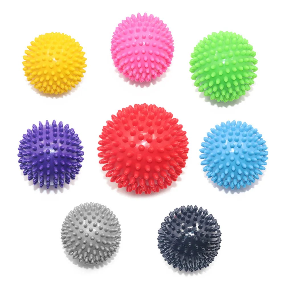 7.5CM/9CM PVC Massage Balls Roller Yoga Fitness Balls Muscle Relax Fascia Trigger Point Hand Foot Relax stab Massage Ball Spine