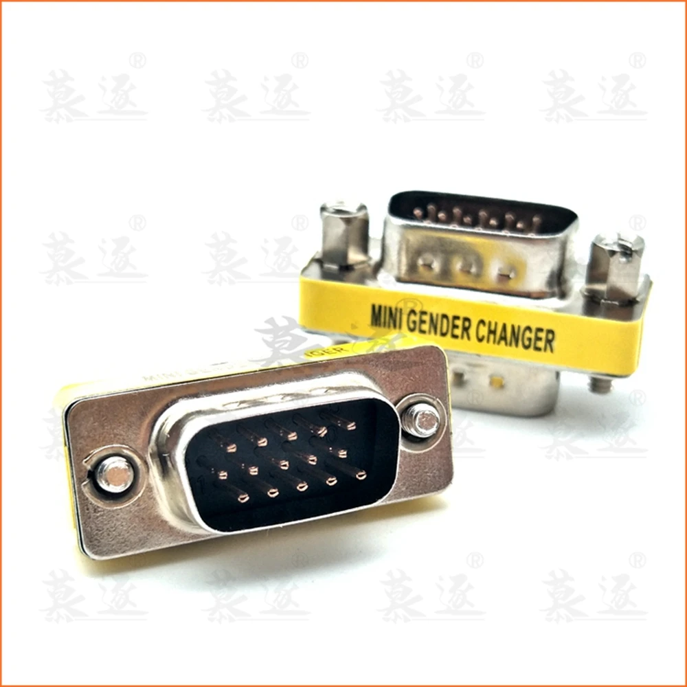 VGA macho a macho hembra a hembra macho a hembra jack DB15 pin convertidor adaptador para monitores proyectores VGA divisores KVM