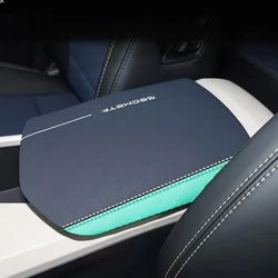 Car Center Console Armrest Box Cover Microfiber Leather Protection Pad For Geely Geometry C 2021 2022 2020 Car Accessories