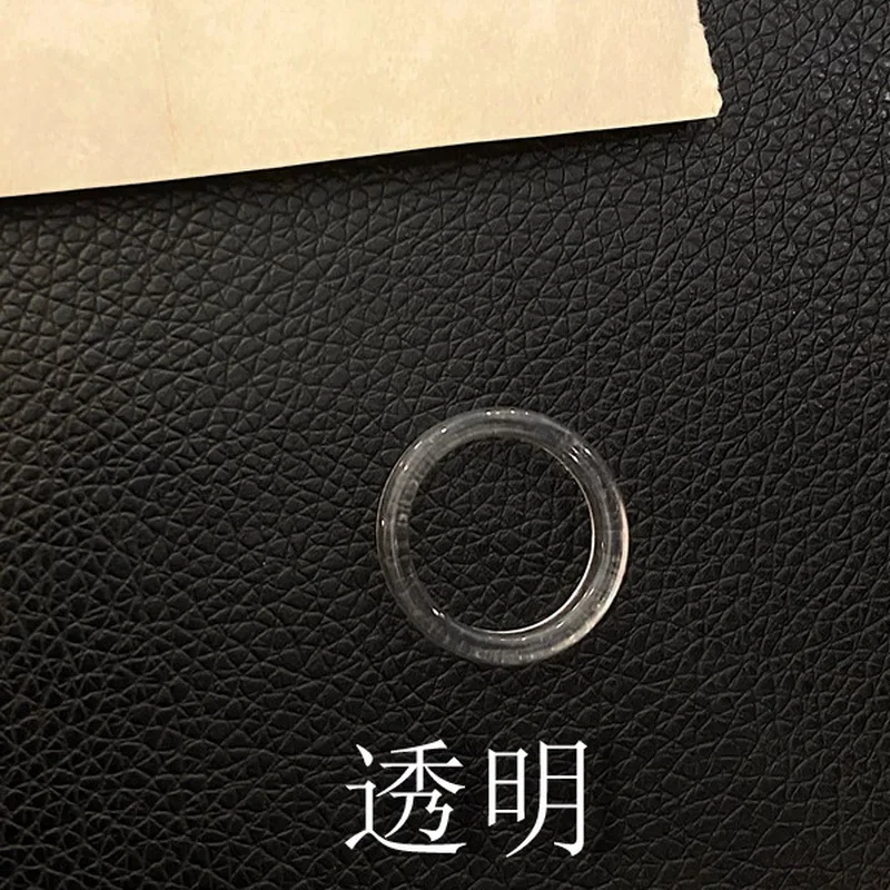 Neue koreanische ästhetische bunte Harz-Acryl-Ringe im Set für Damen – geometrische runde Ringe, temperamentvoller, vielseitiger Schmuck als Geschenk – Detail 23