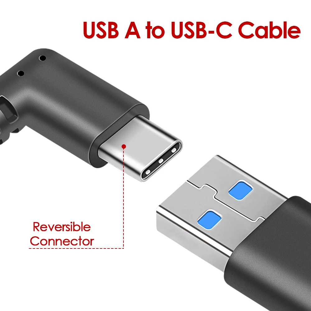 Data Line Charging Cable for Oculus Quest 2 Link Headset, USB 3.0, Type C Transfer, USB-A Type-C, VR Accessories,, 5m