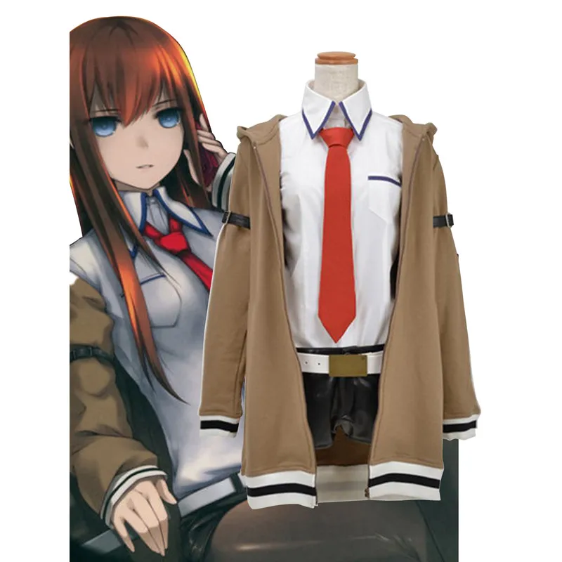 Steins Gate Cosplay Kurisu Makise Suit Uniform Costume