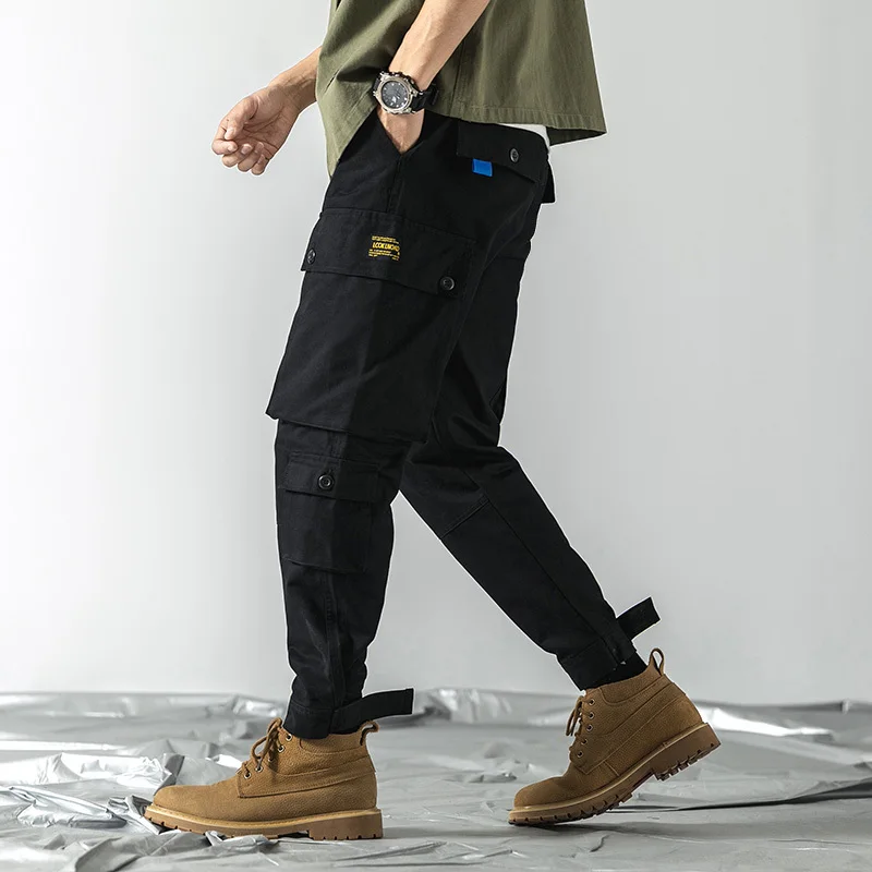 

Pant Hip Hop Men Multi-pocket Loose Casual Harem Trouser Joggers Sweatpants Male Vintage Streetwear Cargo Pant Pantalones Hombre