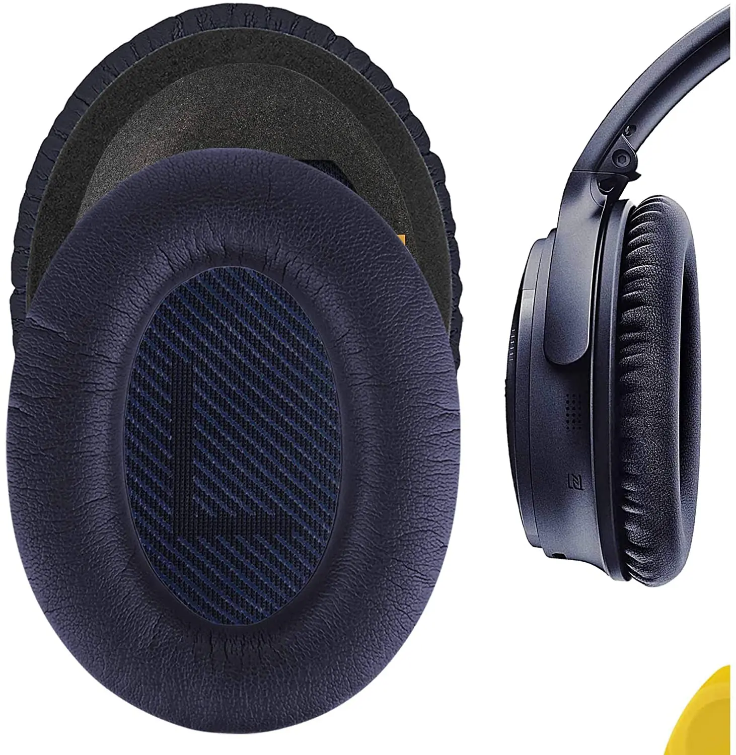 耳boseクワイアットコンフォート35 ii、qc 35 (シリーズii) 、QC25、一周耳AE2ヘッドフォン交換用イヤーパッド/イヤークッション/耳