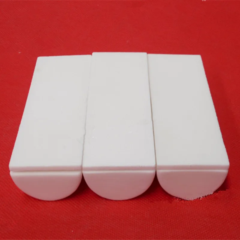 Alumina  Corundum crucible/ 100x40x25mm/ 100x40x20mm/Semicircle corundum crucible with lid/ Al2O3 ceramic crucible