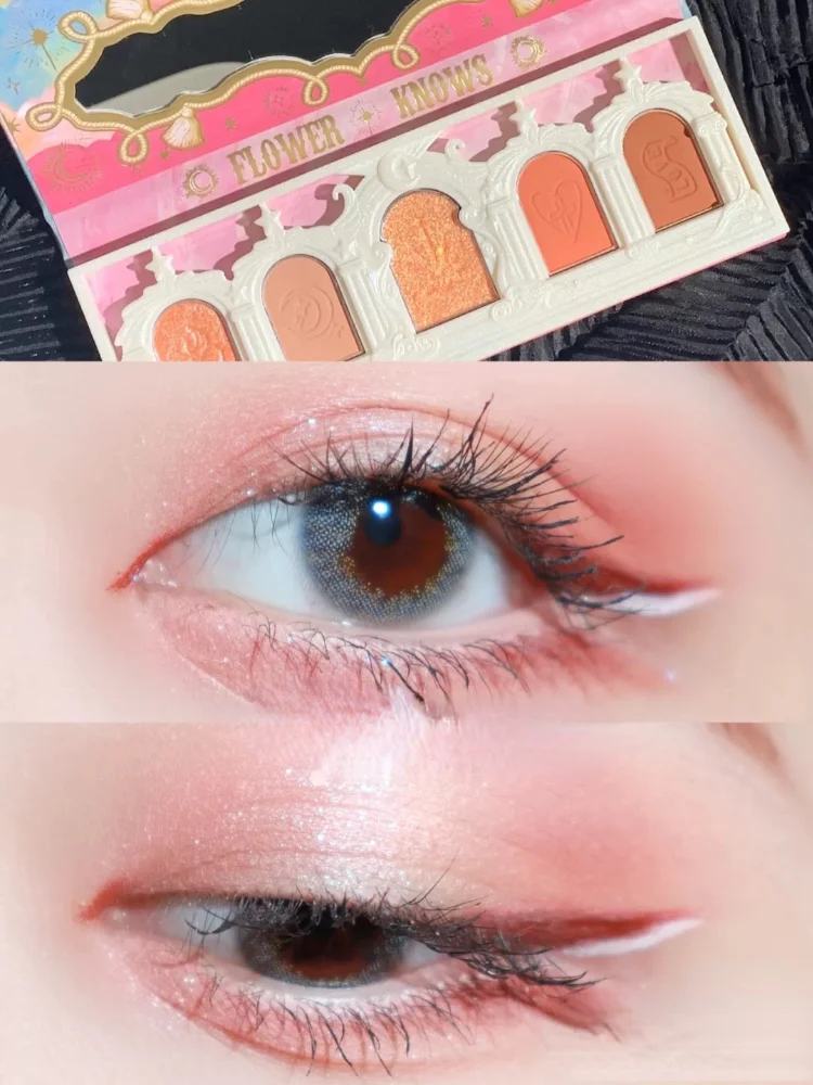 

TT Eye Shadow Shimmer Matte Portable Easy-to-Use Color Flash Amber Earth Color Peach Pumpkin Plate