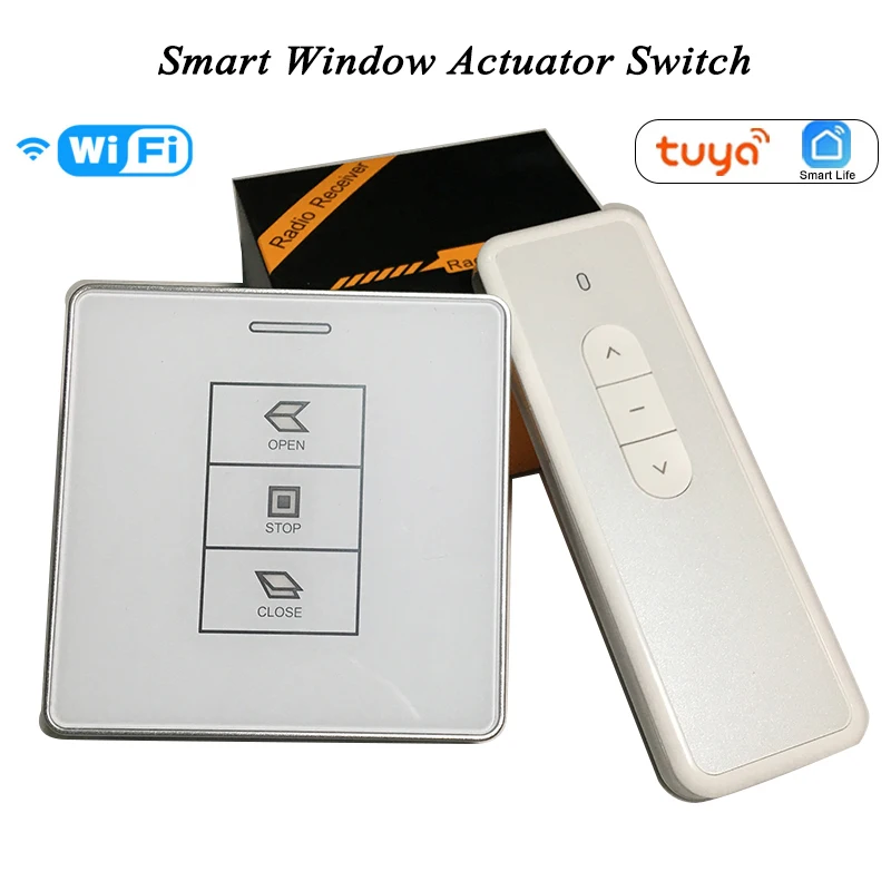 400mm Window Actuator AC Smart window opener Motorized Chain Opener Close Window Casement Skylight Pusher Smart Home automation