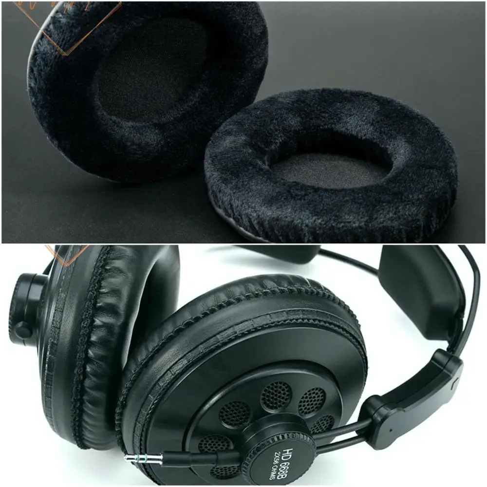 وسادات أذن مخملية سميكة لسماعات Superlux HD 668B ، جودة مثالية ، وليس إصدار رخيص