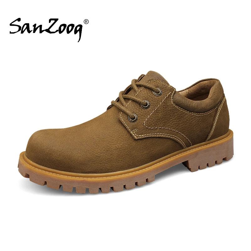 Autumn Genuine Leather Non Slip Work Shoes Men Working Werkschoenen Casual Plus Size 48 49