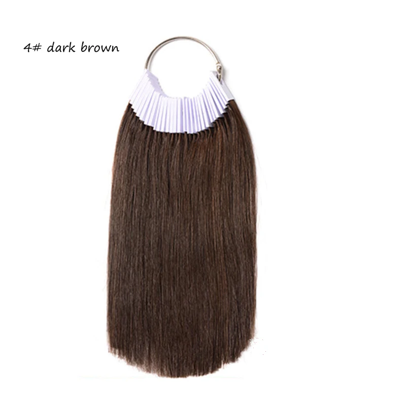 30pcs/set human hair color rings color chart hair strands test For beauty salon hairdressing salon supplies hair on rings