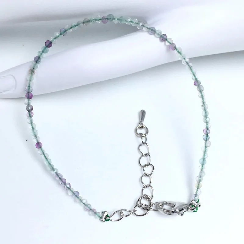 Naturstein Rosenquarz Amethyst 2/3/4mm Kleine Runde Steine Armband Mini-Armband Geeignet als Geschenk für Männer und Frauen – Detail 40