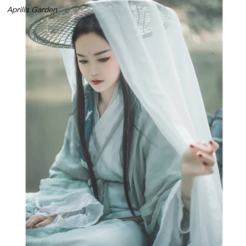 Antique Cosplay Hat Ancient Costume Hanfu Cos Hats Photo Fence Cover Veil Swordswomen Hat Head Umbrella