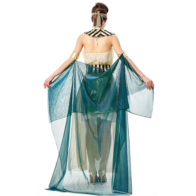 

M-XL женские костюмы королевы египетской Клеопатры на Хэллоуин, женская богиня, косплей, карнавал, парад Пурима, ролевое праздничное платье