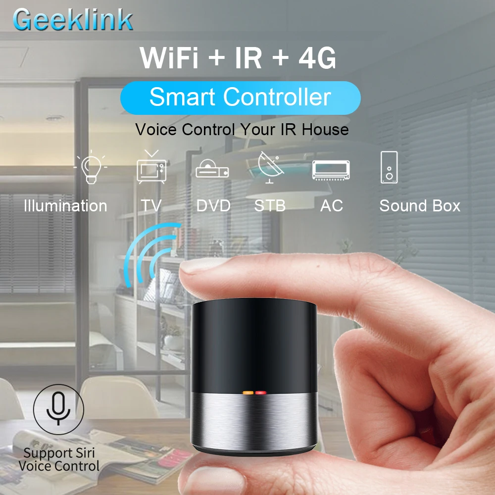 Geeklink Mini Smart Home, Casa Intelligente Universale Remote Controller WIFI + IR Centro di CONTROLLO Per Smart Home, Casa Intelligente lavoro con