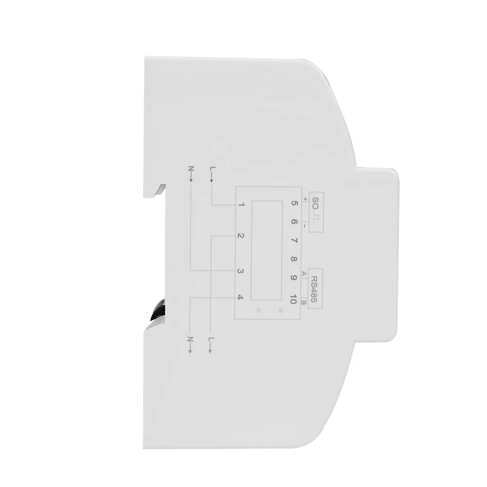 015  NEW AC 220V Power Saving Meter Energy Meter RS485 Modbus Single Phase DIN Rail LCD Digital with backlight Multifunctional