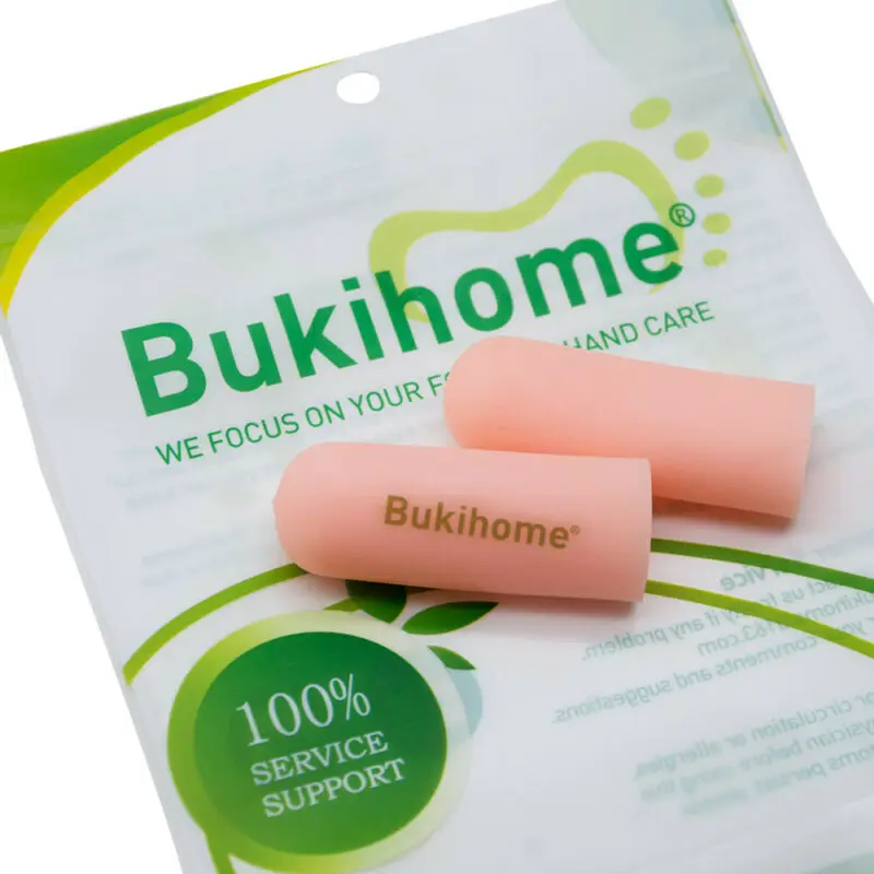 Bukihome-손가락 보호대, 2.3x6.7cm, 침대 슬리브 튜브, 엄지 커버, 옥수수 물집, 갈라진 통증 완화, D2740, 12 개