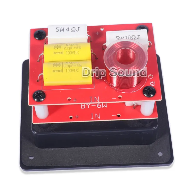 1 stks HiFi 120 W 2 Manier 2 Unit Hoog-Laag Audio Luidspreker Frequentieverdeler Stereo Crossover Filters met aansluitdoos