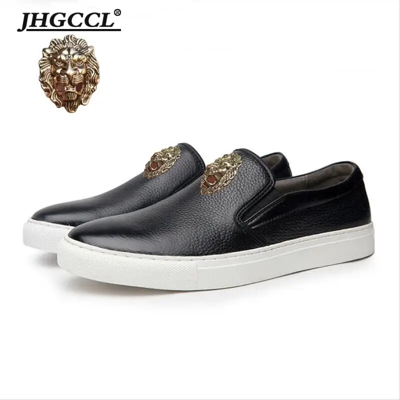 new men flat shoes luxury designer sneakers Leather leisure loafers foreign trade leisure shoes Zapatos Hombre A16